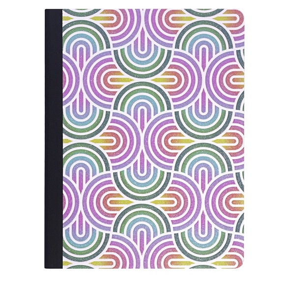 New Set of 2 U Style Glitter Festival Composition Book, 100 Sheets, College Rule - Picture 2 of 7